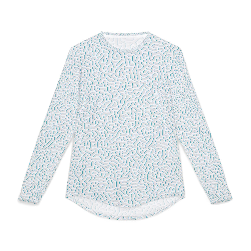 Outdoor UV Protection Long Sleeve Sport Shirt Coral Maze