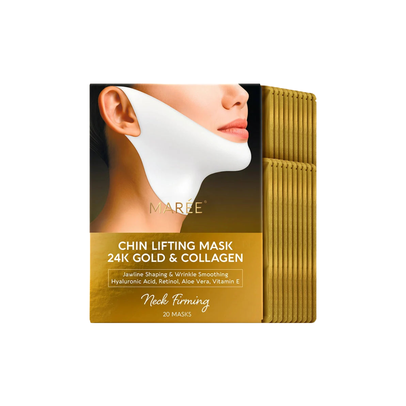 24K Gold V-Line Lifting Mask 20 PCS