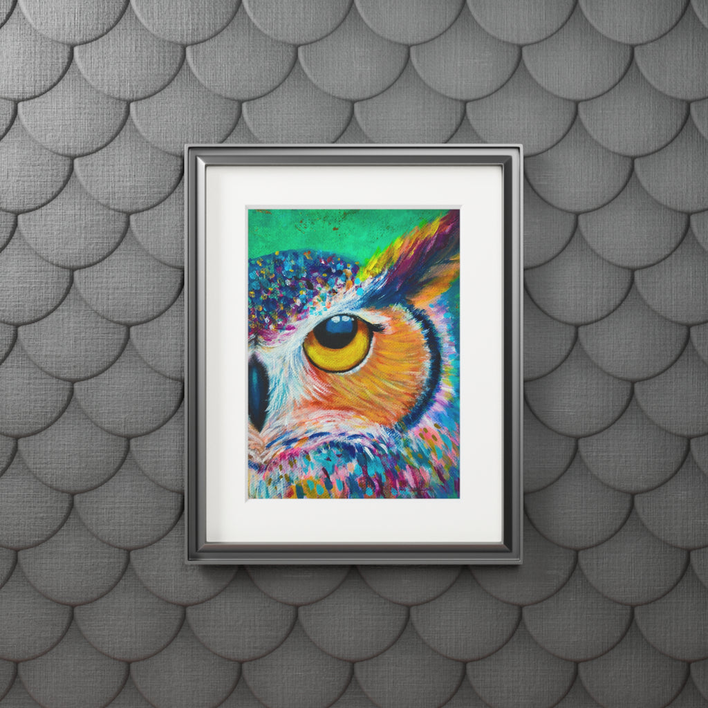 “Owl See You” Passepartout Giclée Print