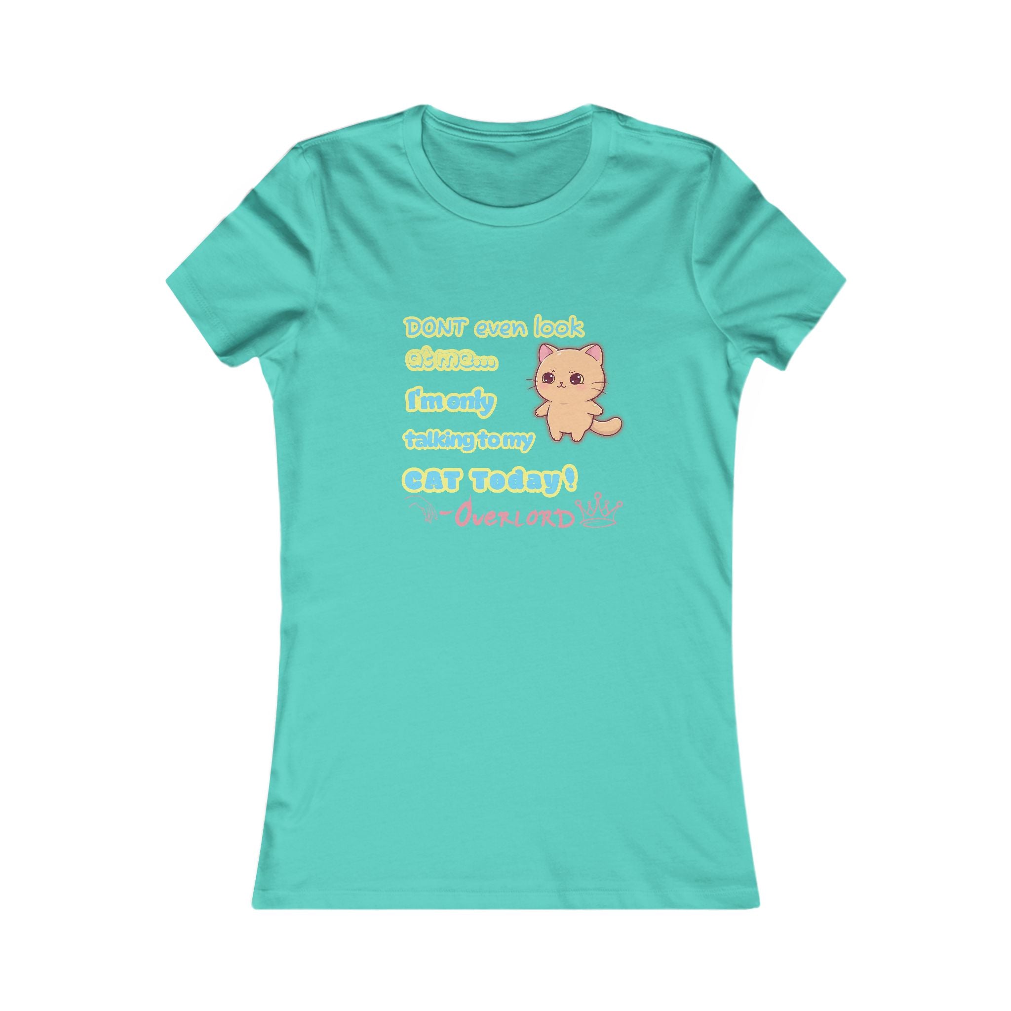 Cute Cat Lover T-Shirt - 'I'm Only Talking to My Cat Today!'
