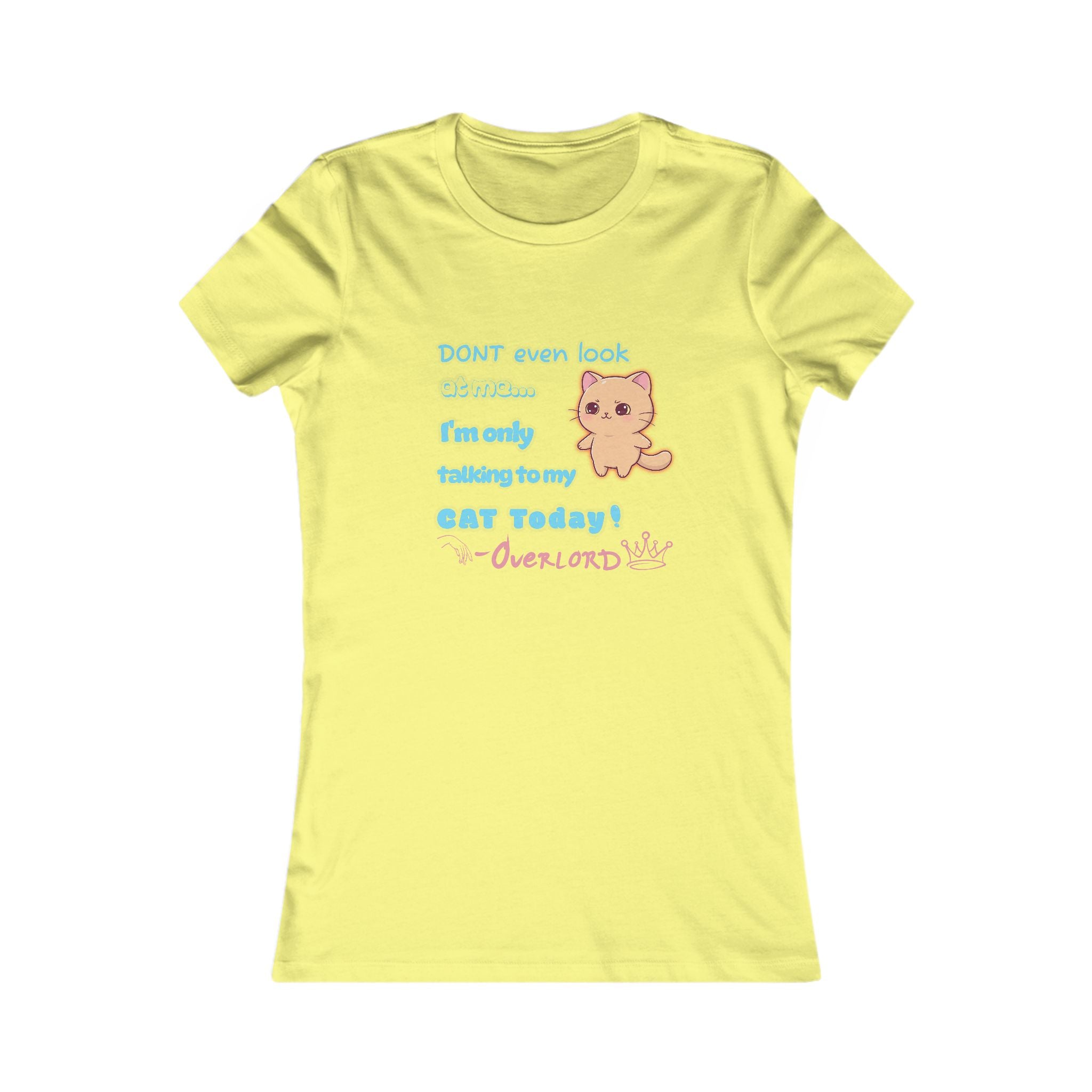 Cute Cat Lover T-Shirt - 'I'm Only Talking to My Cat Today!'