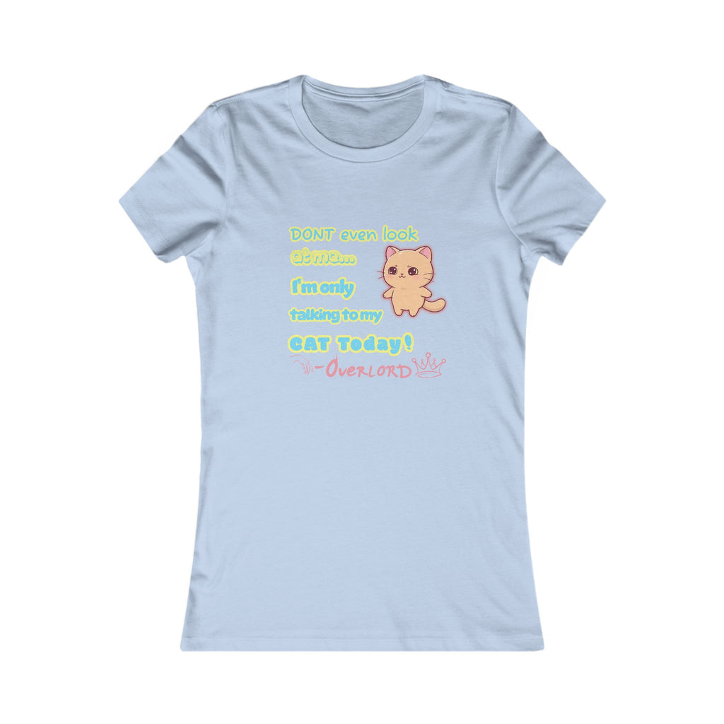 Cute Cat Lover T-Shirt - 'I'm Only Talking to My Cat Today!'