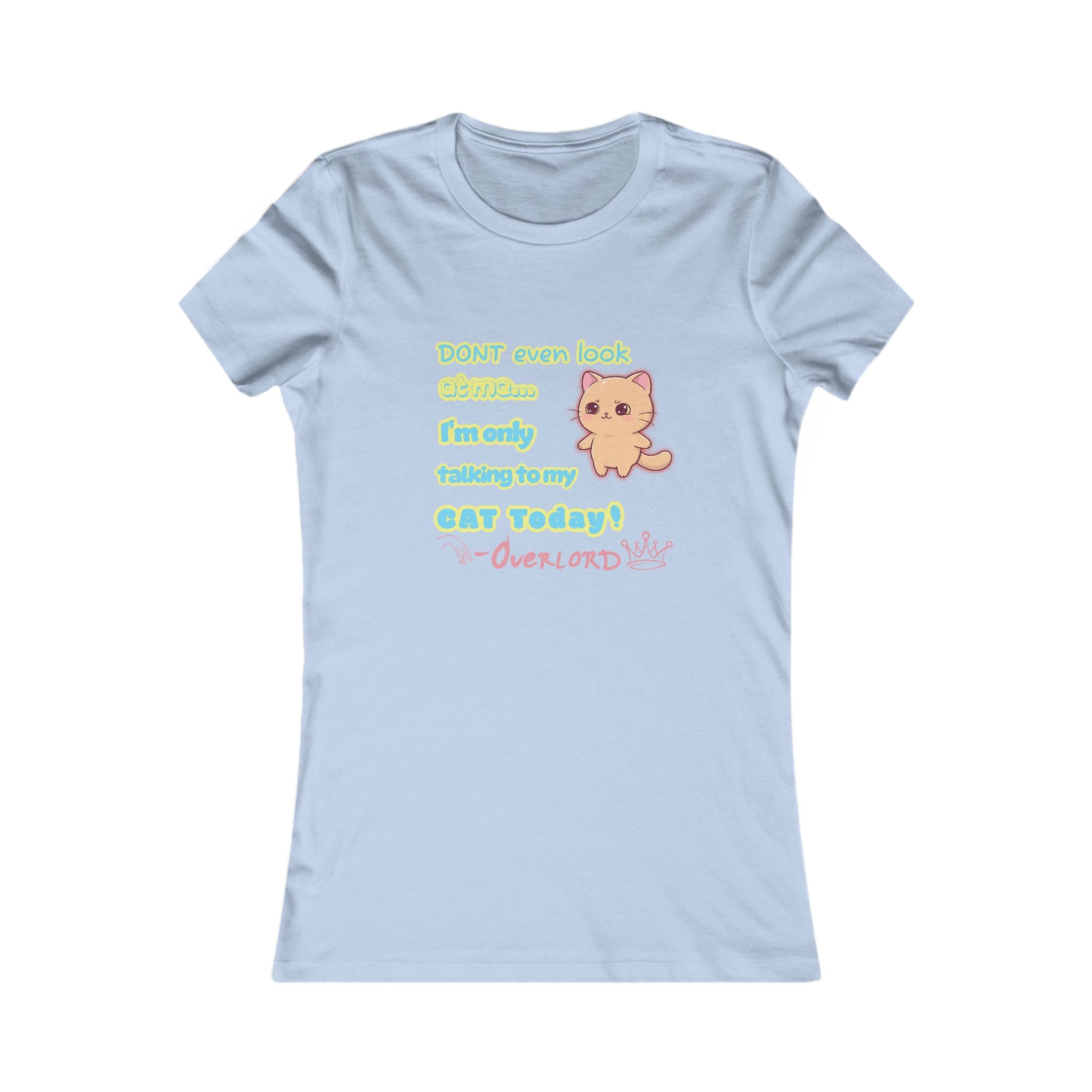 Cute Cat Lover T-Shirt - 'I'm Only Talking to My Cat Today!'