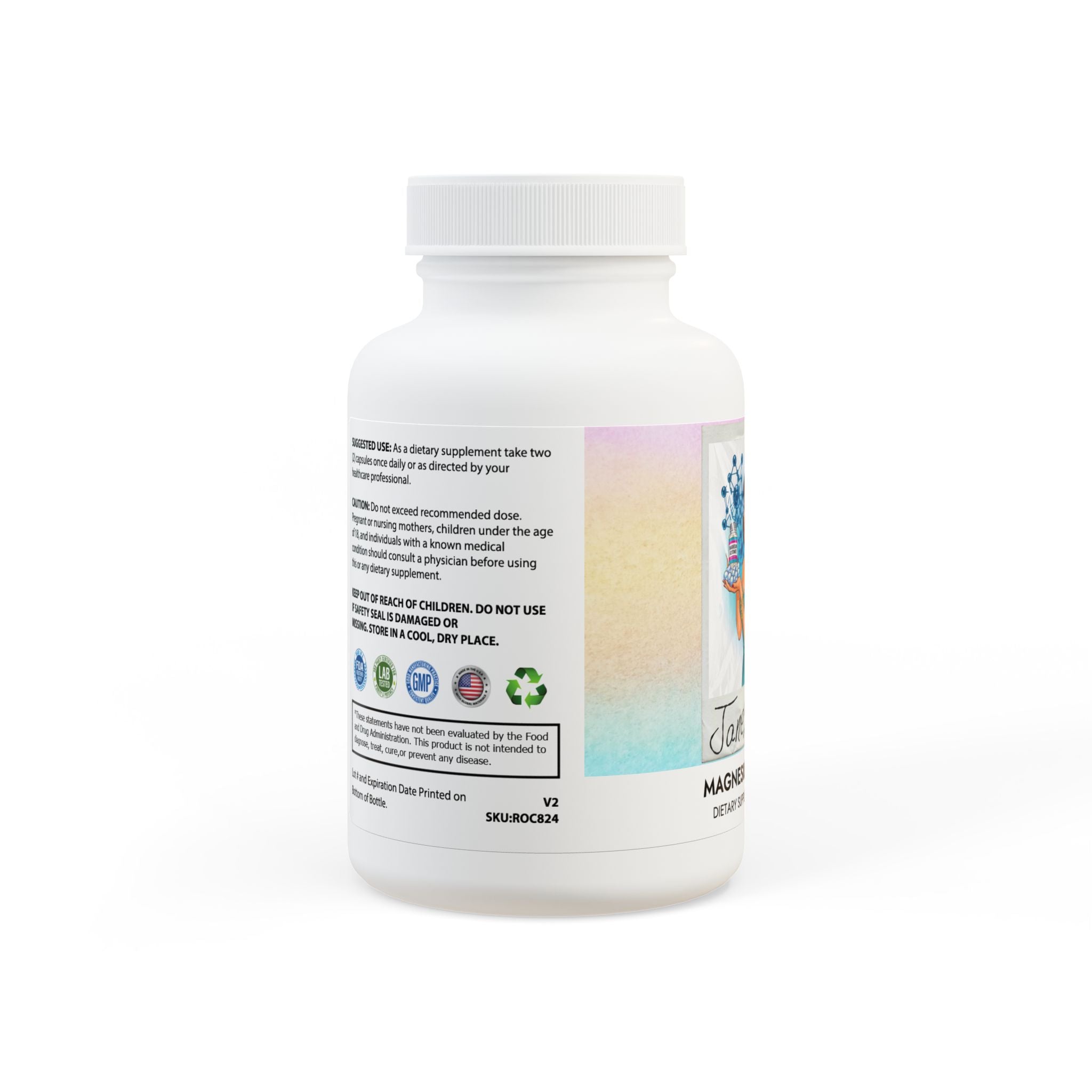 “Pearlbound” Magnesium Glycinate Supplement (60 Capsules)