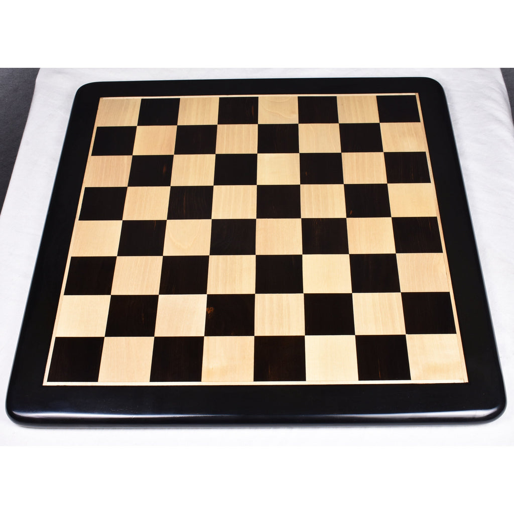 17" Inlaid Ebony & Maple Wood Chessboard 1.77” ~ 45mm Square