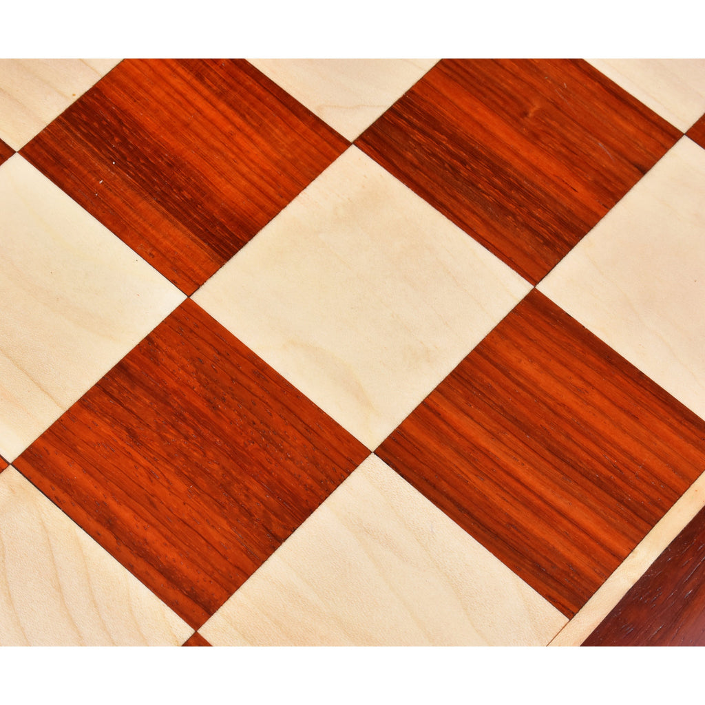 21" Inlaid Bud Rosewood & Maple Wood Chess board with 55 mm Wooden Square