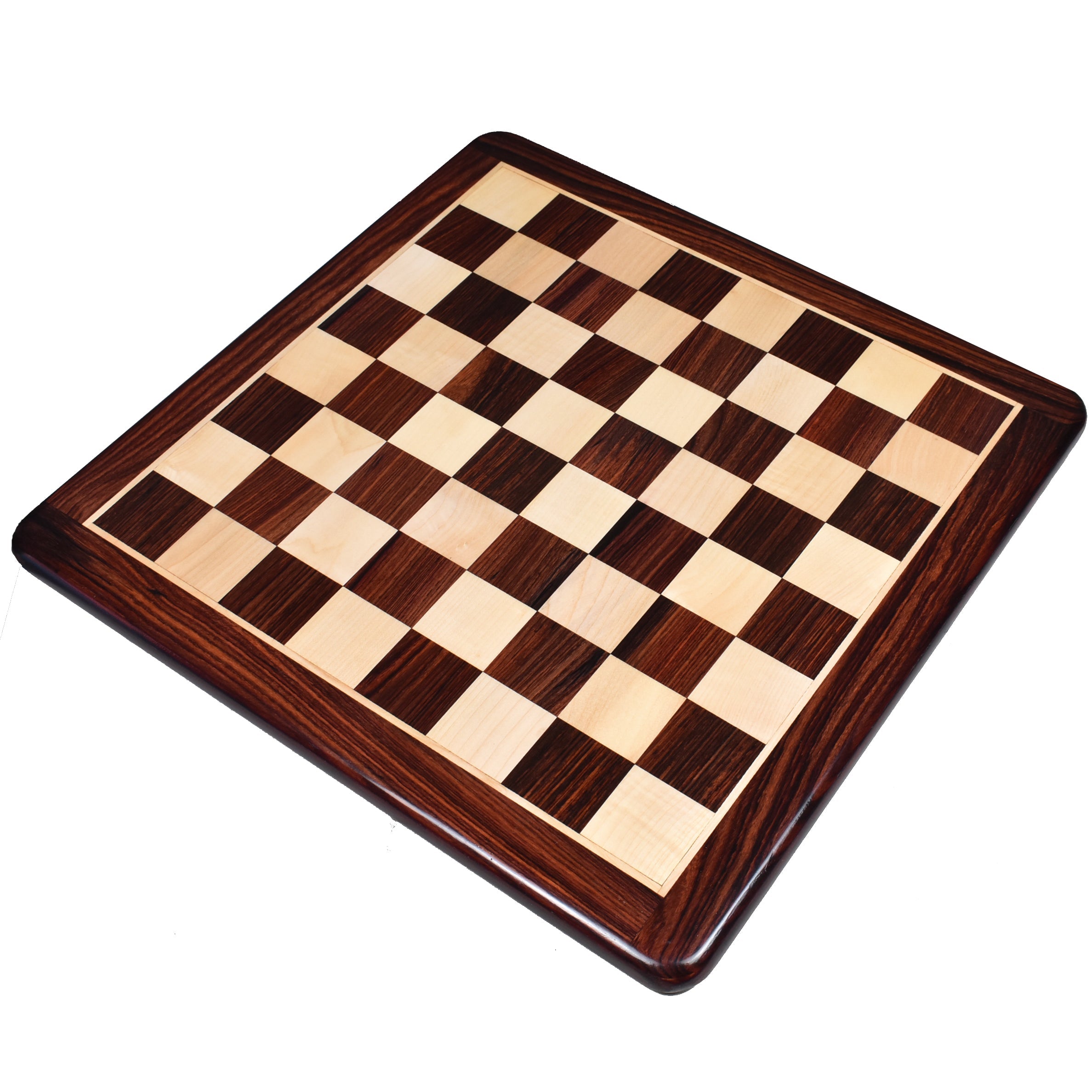 19” Inlaid Chessboard Rosewood & Maple - 1.97” Square ~ 50 mm