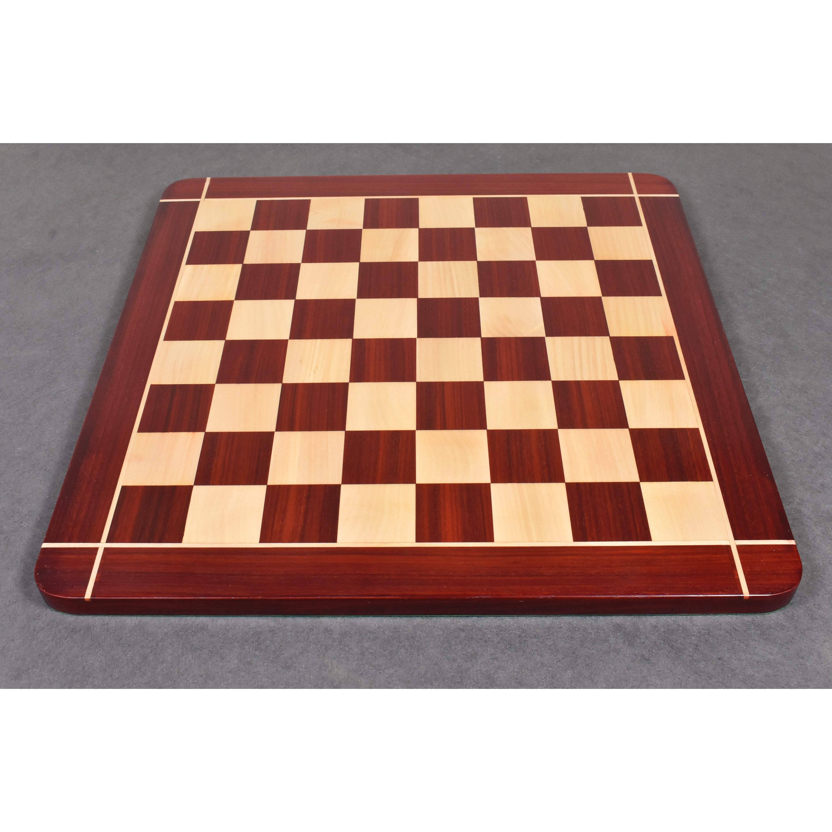 Combo of 4.3" Napoleon Luxury Staunton Triple Weight Bud Rosewood Chess Pieces with 23" Chessboard and Storage Box