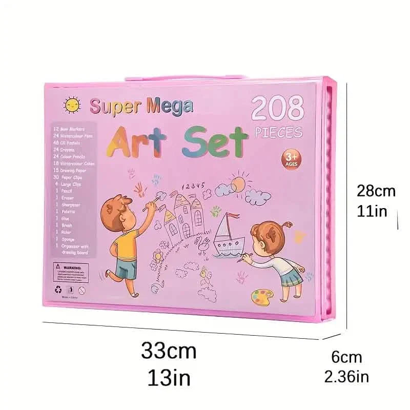 208 Piece Children Art Kit