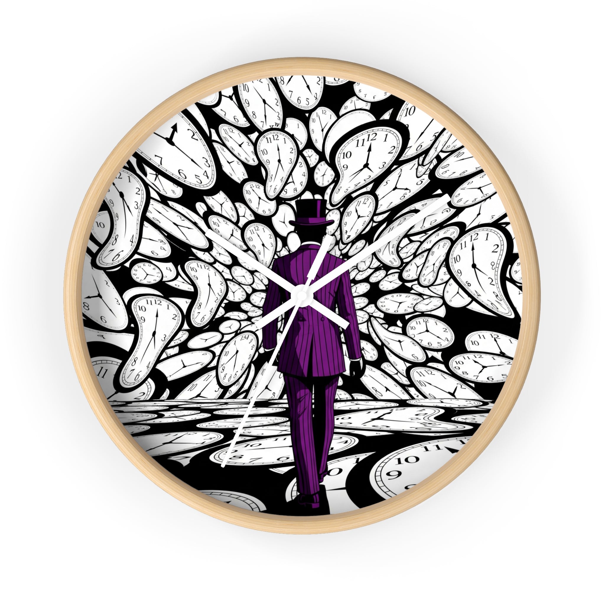 Surreal Warped Acrylic Wall Clock