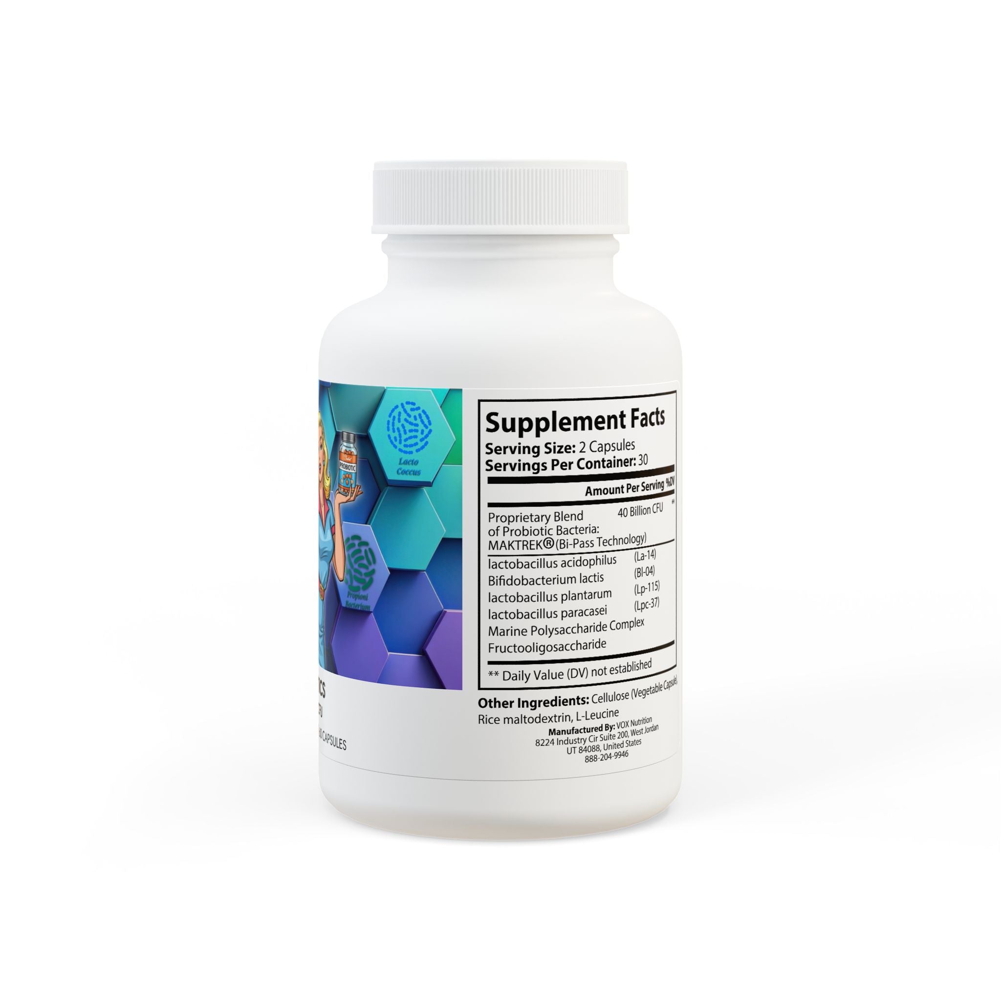 Probiotic Blend Supplement (60 Capsules)