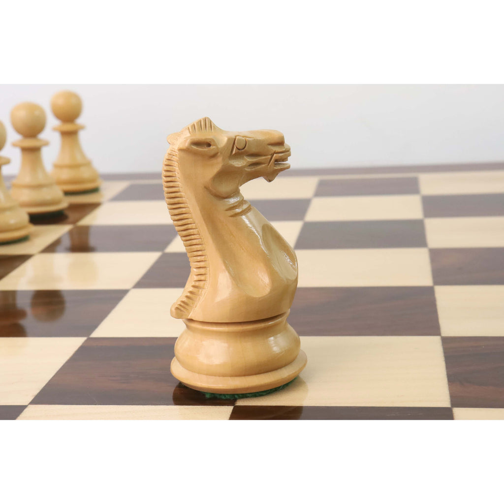 4.1" Rosewood Professional Staunton Weighted Chess Set (Chess Pieces Only) w/4 Queens