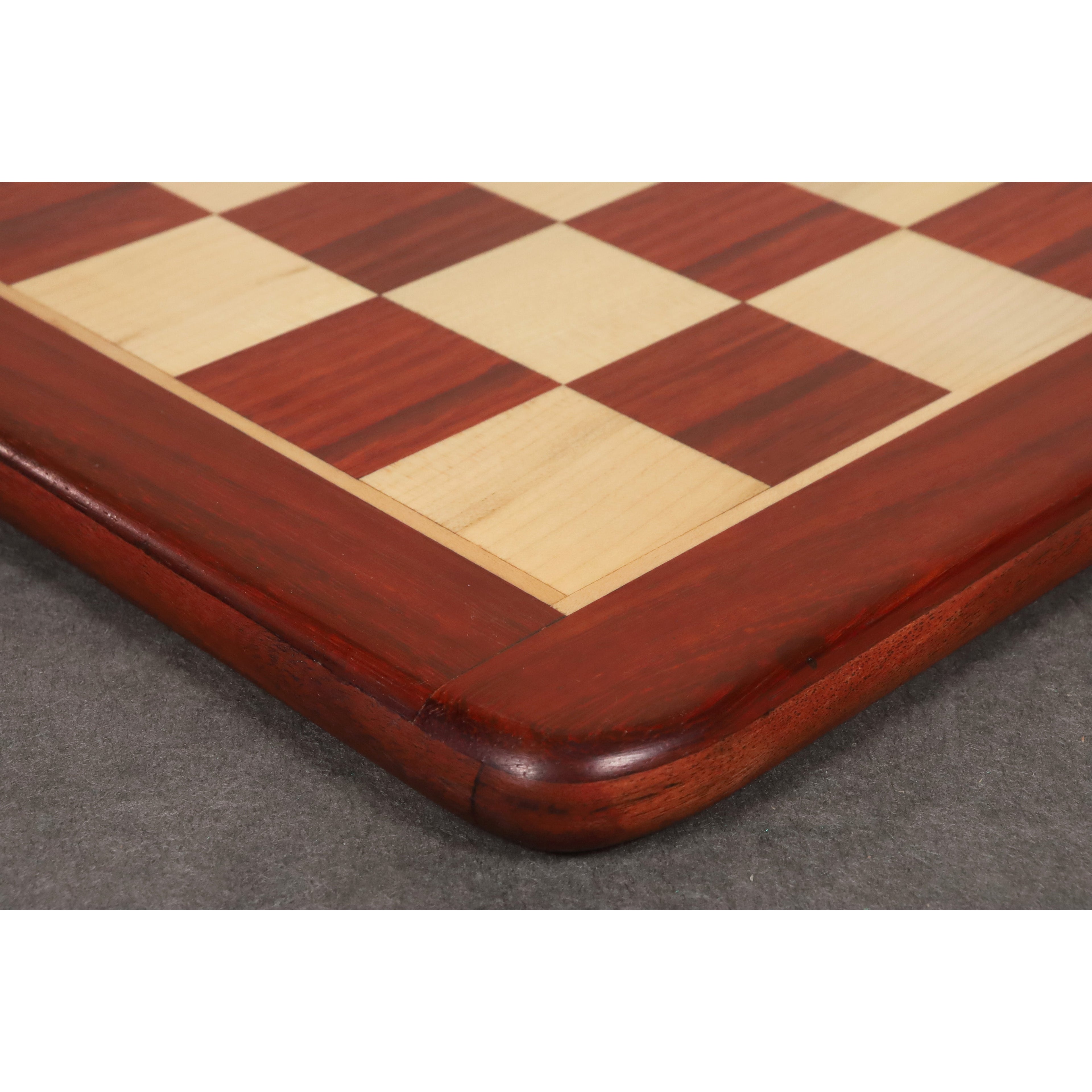 19" Inlaid Chessboard Bud Rosewood & Maple - 1.97” ~ 50 mm Square
