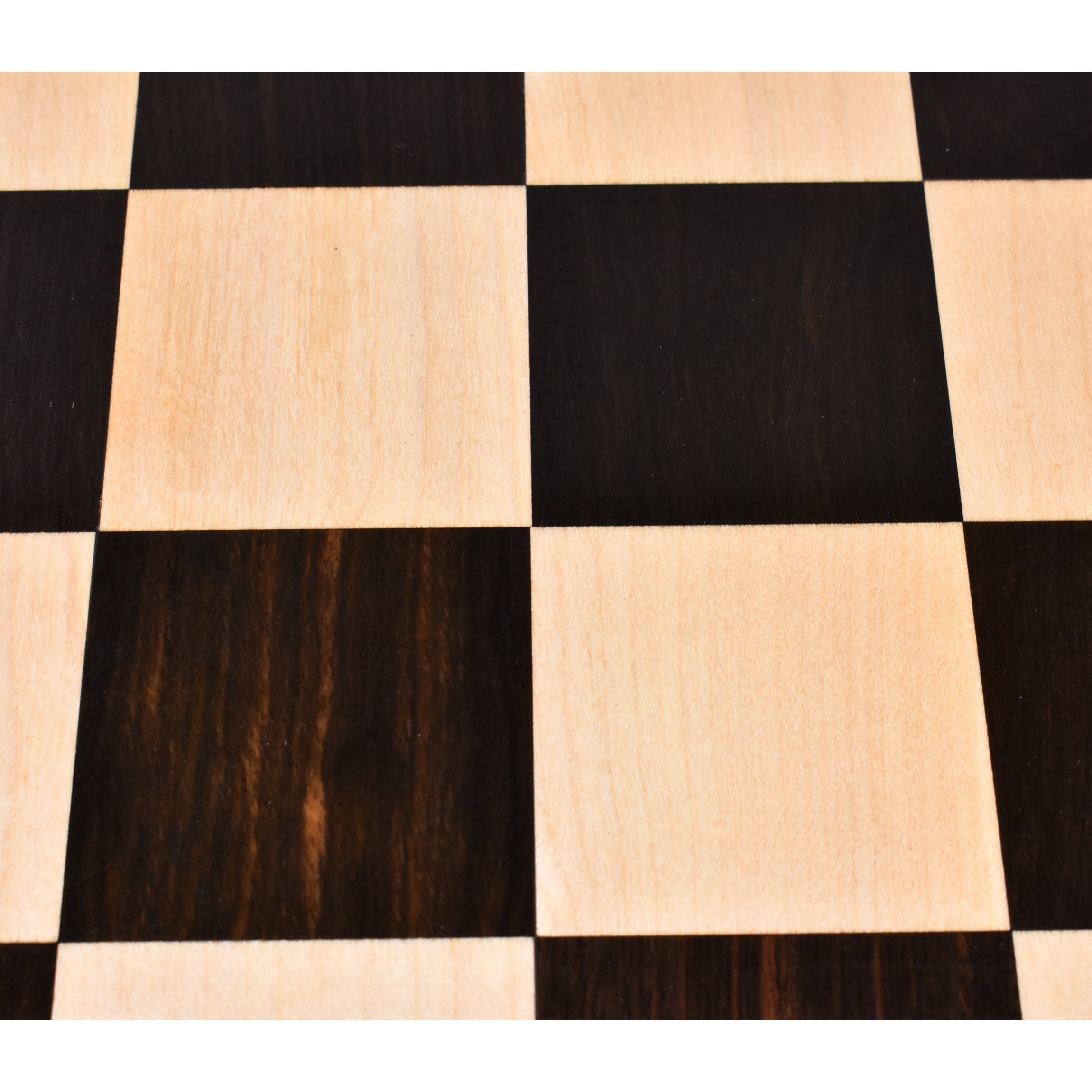 19" Inlaid Ebony & Maple Wood Chessboard 1.97” Square ~ 50mm