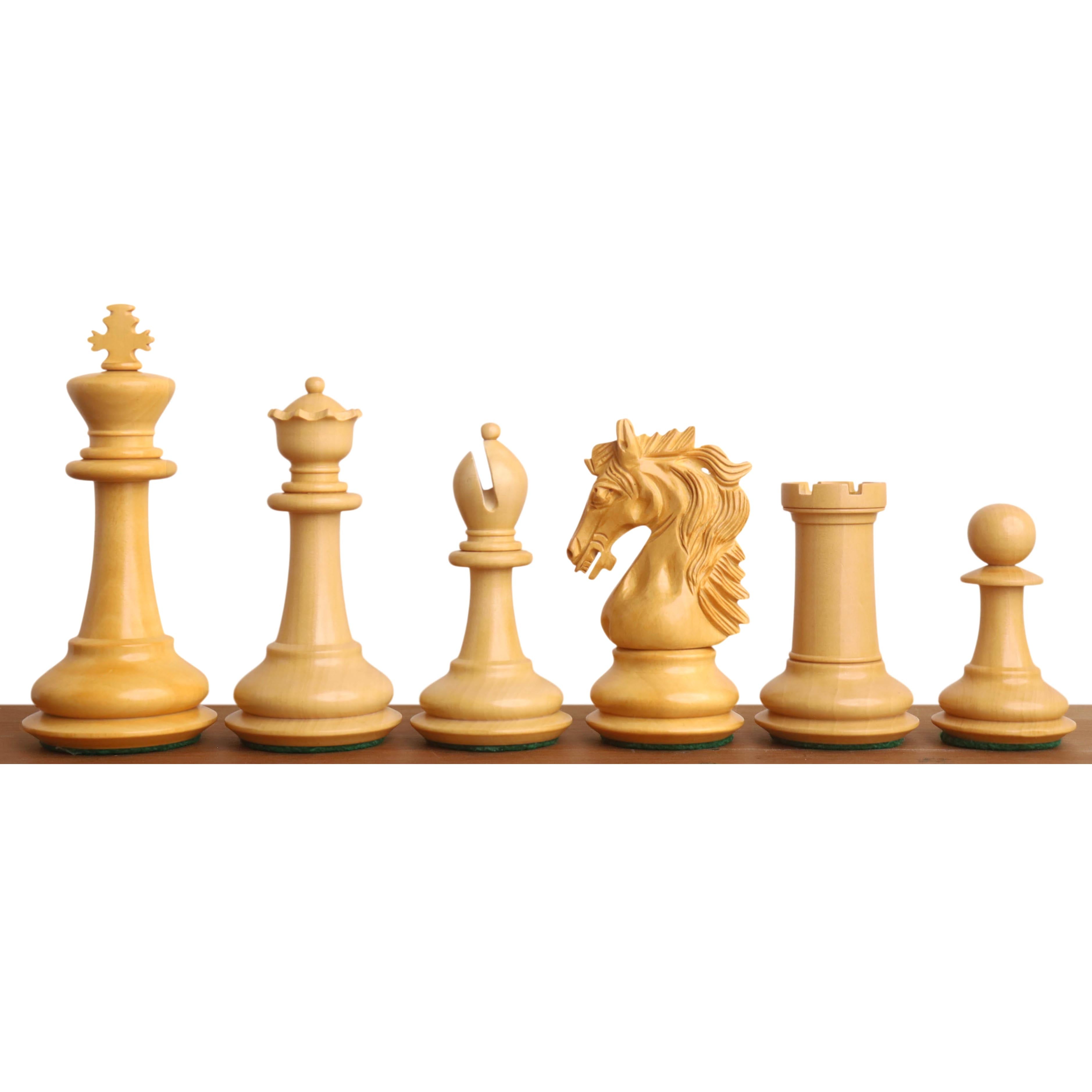 3.9" Heritage Series Staunton Chess Set (Chess Pieces Only) Rosewood & Boxwood