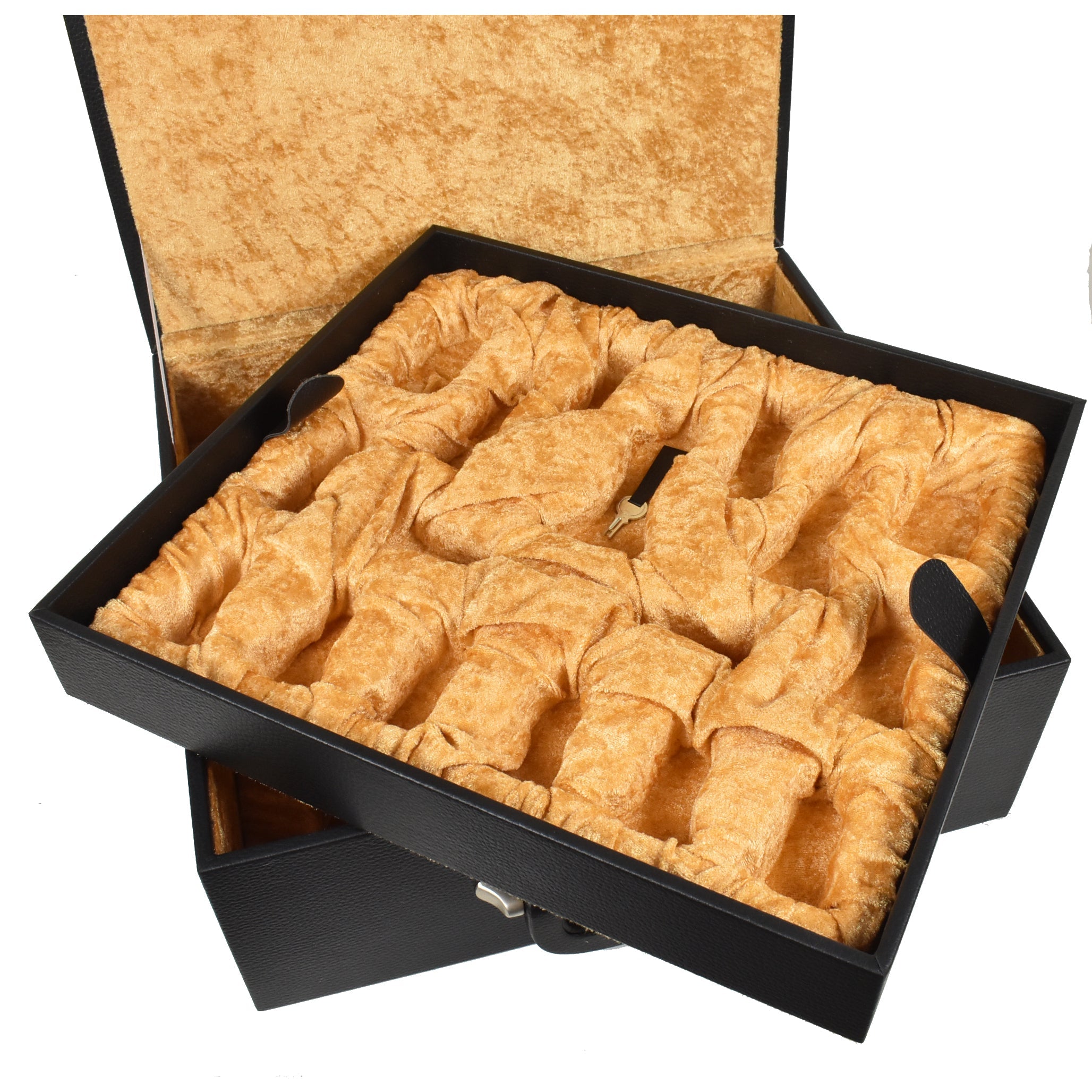 23” Dragon Luxury Ebonised Boxwood 4.4” King Staunton Pieces & Storage Box