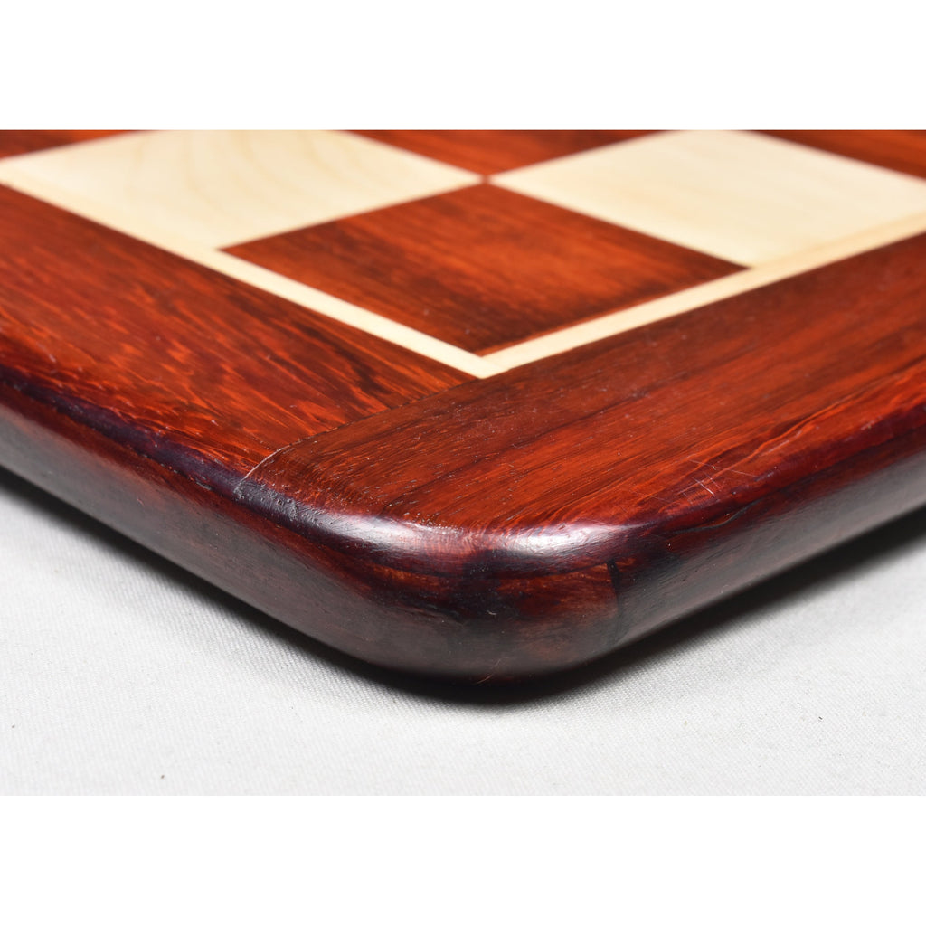 21" Inlaid Bud Rosewood & Maple Wood Chess board with 55 mm Wooden Square