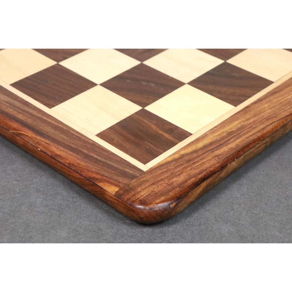 21” Inlaid Chessboard in Golden Rosewood & Maple Wood 2.16” Square ~ 55 mm