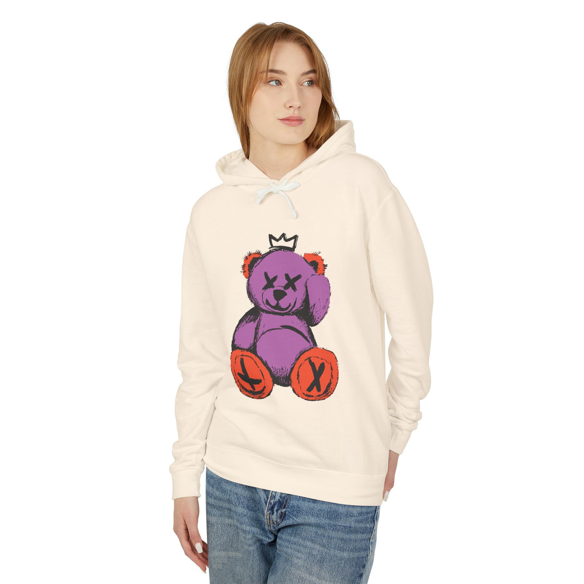 “Bearfully Blind” Punk Teddy Bear Halloween Hoodie