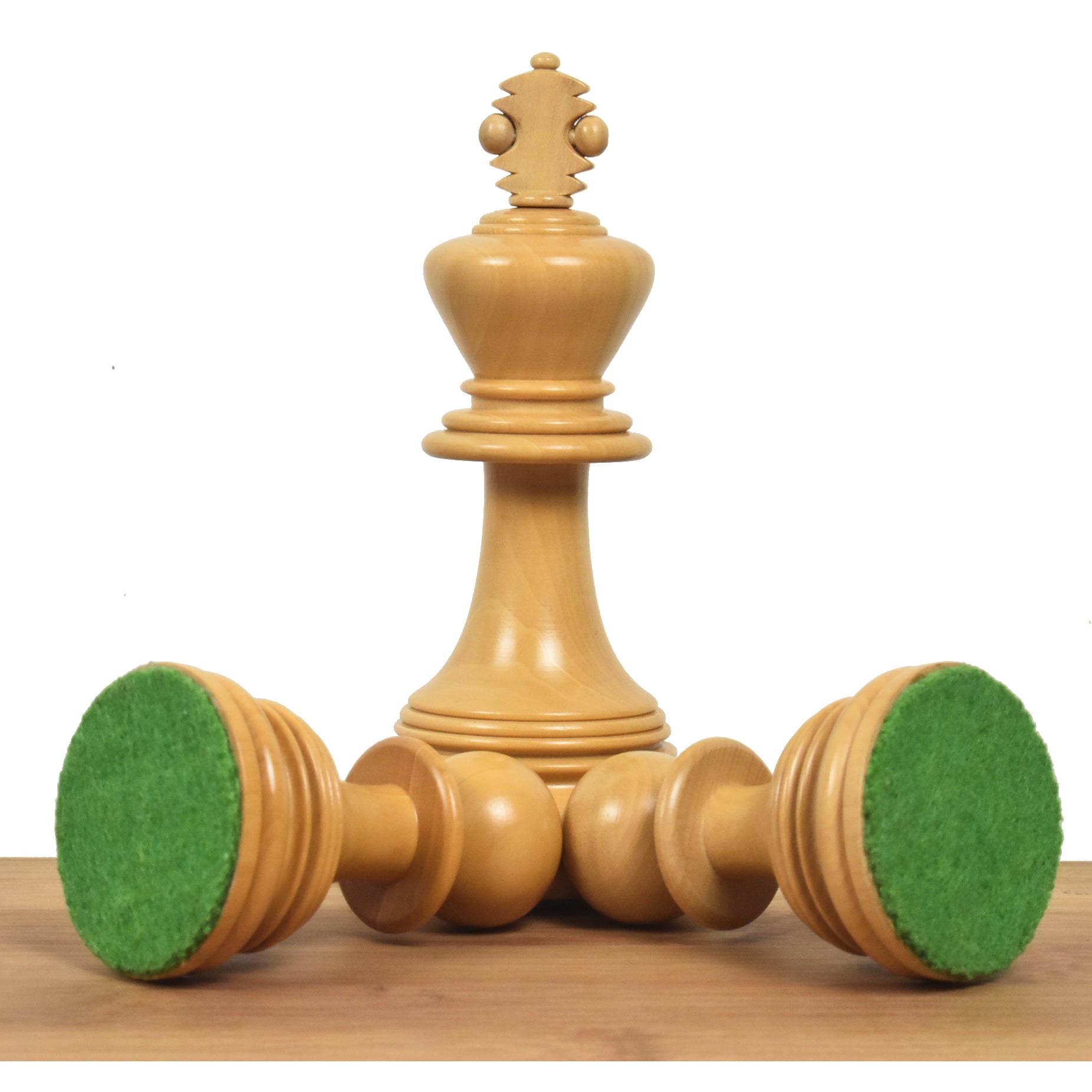 Combo of 4.3" Napoleon Luxury Staunton Triple Weight Bud Rosewood Chess Pieces with 23" Chessboard and Storage Box