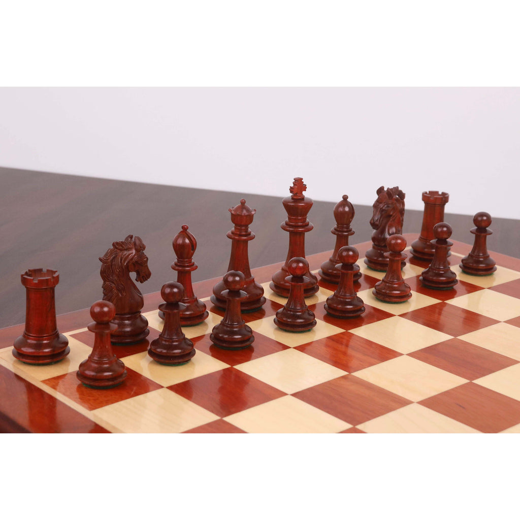 3.9" Heritage Series Staunton Chess Set (Chess Pieces Only) Bud Rosewood & Boxwood