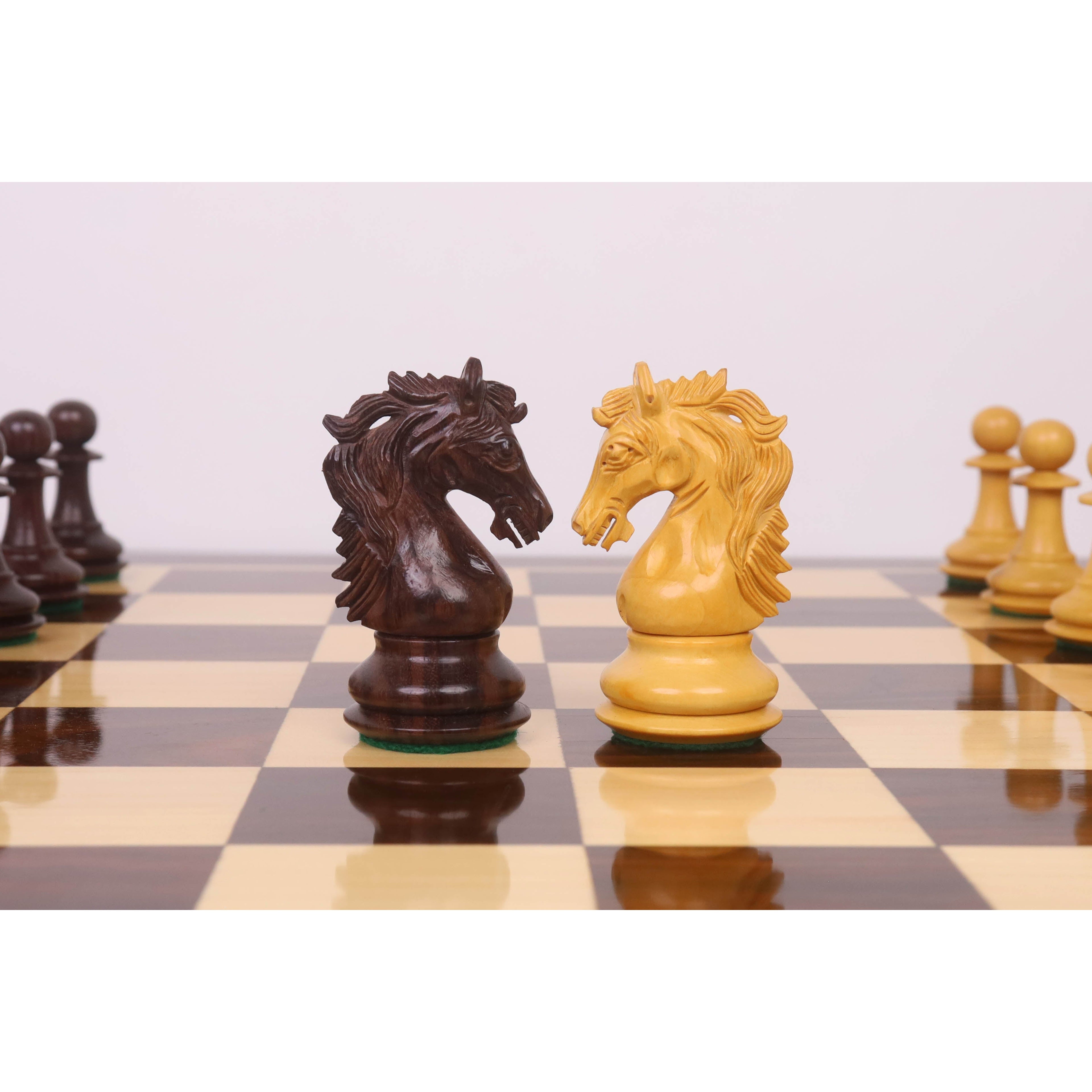 3.9" Heritage Series Staunton Chess Set (Chess Pieces Only) Rosewood & Boxwood