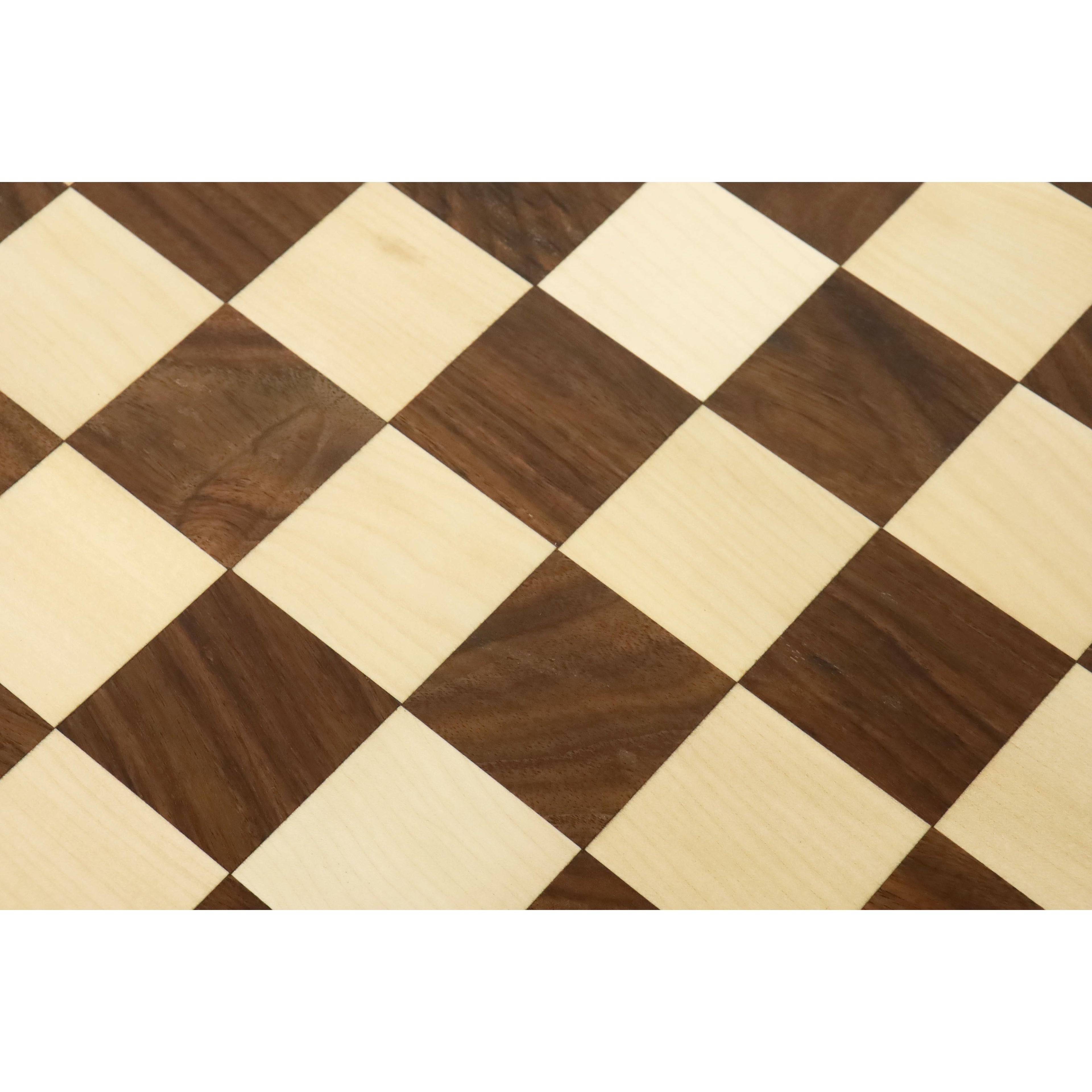 21” Inlaid Chessboard in Golden Rosewood & Maple Wood 2.16” Square ~ 55 mm