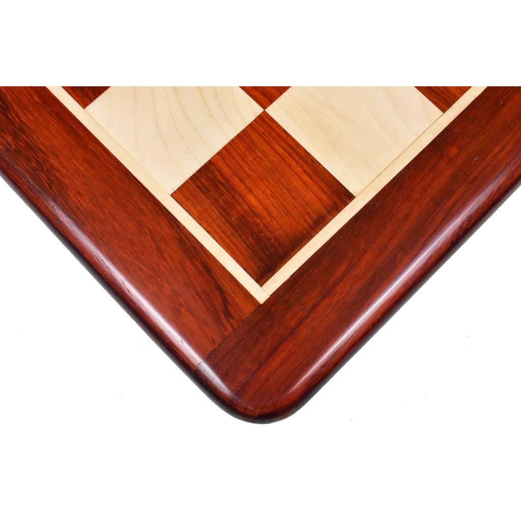 21" Inlaid Bud Rosewood & Maple Wood Chess board with 55 mm Wooden Square