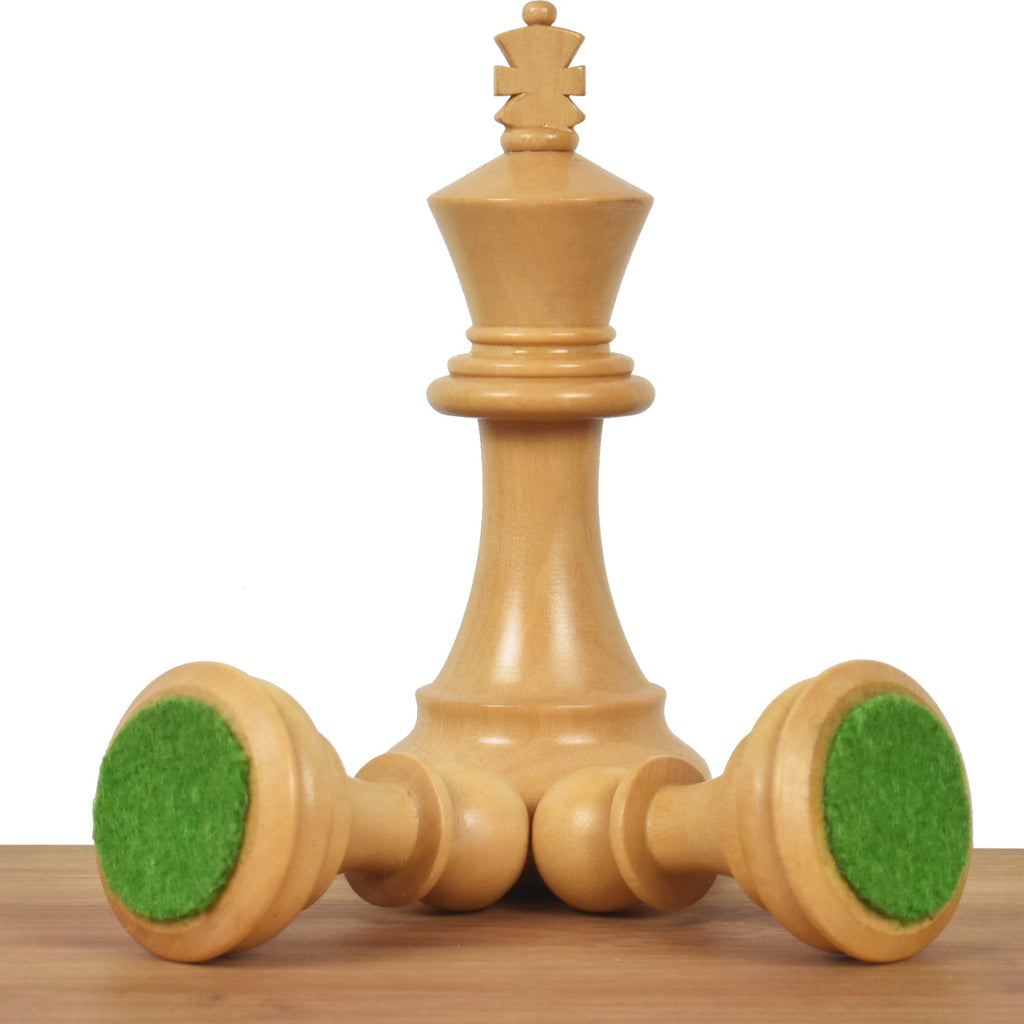 3.6" Golden Rosewood Professional Staunton Weighted Chess Set (Chess Pieces Only) w/4 Queens