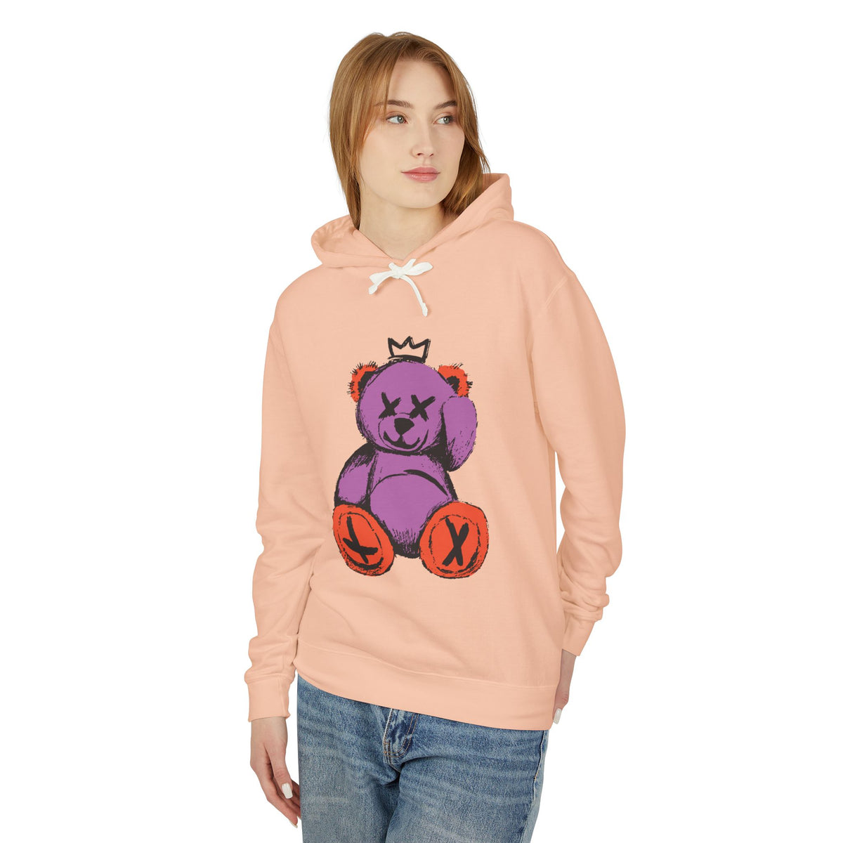 “Bearfully Blind” Punk Teddy Bear Halloween Hoodie