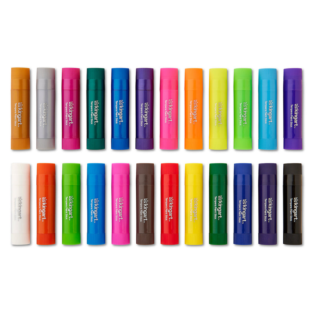 24 Colors Tempera Paint Sticks