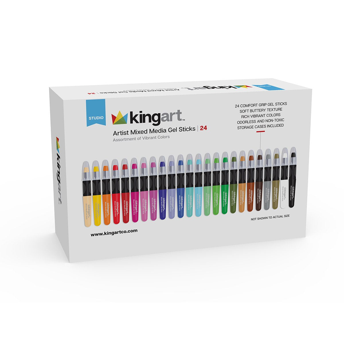 Mixed Media Gel Stick Crayons 24 Colors