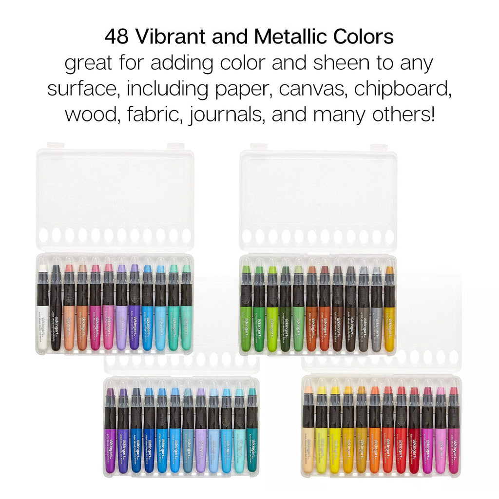 Mixed Media Gel Stick Crayons 48 Colors