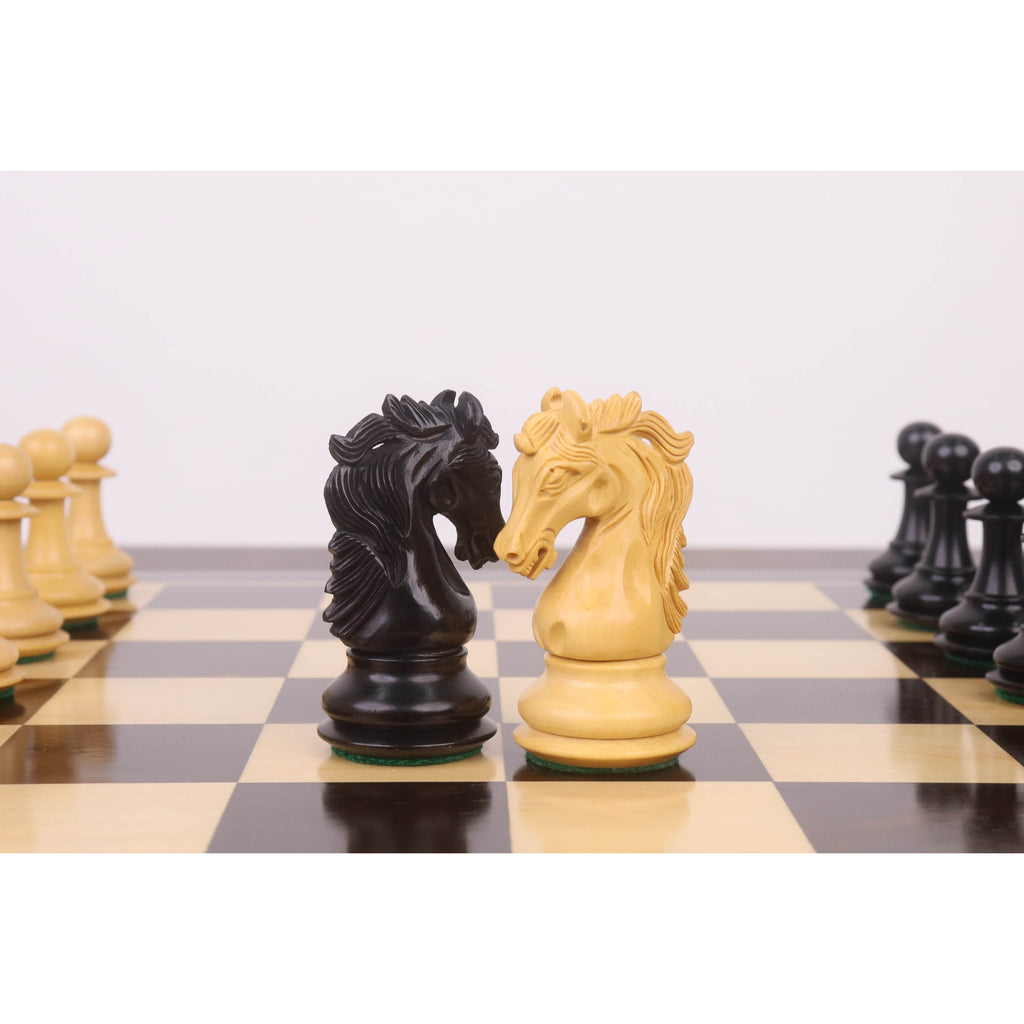 3.9" Heritage Series Staunton Chess Set (Chess Pieces Only) Ebonised Boxwood