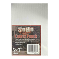 A 3-pack of Soho Urban Artist 5x7 inch canvas panels, packaged in a clear plastic with a printed front label.