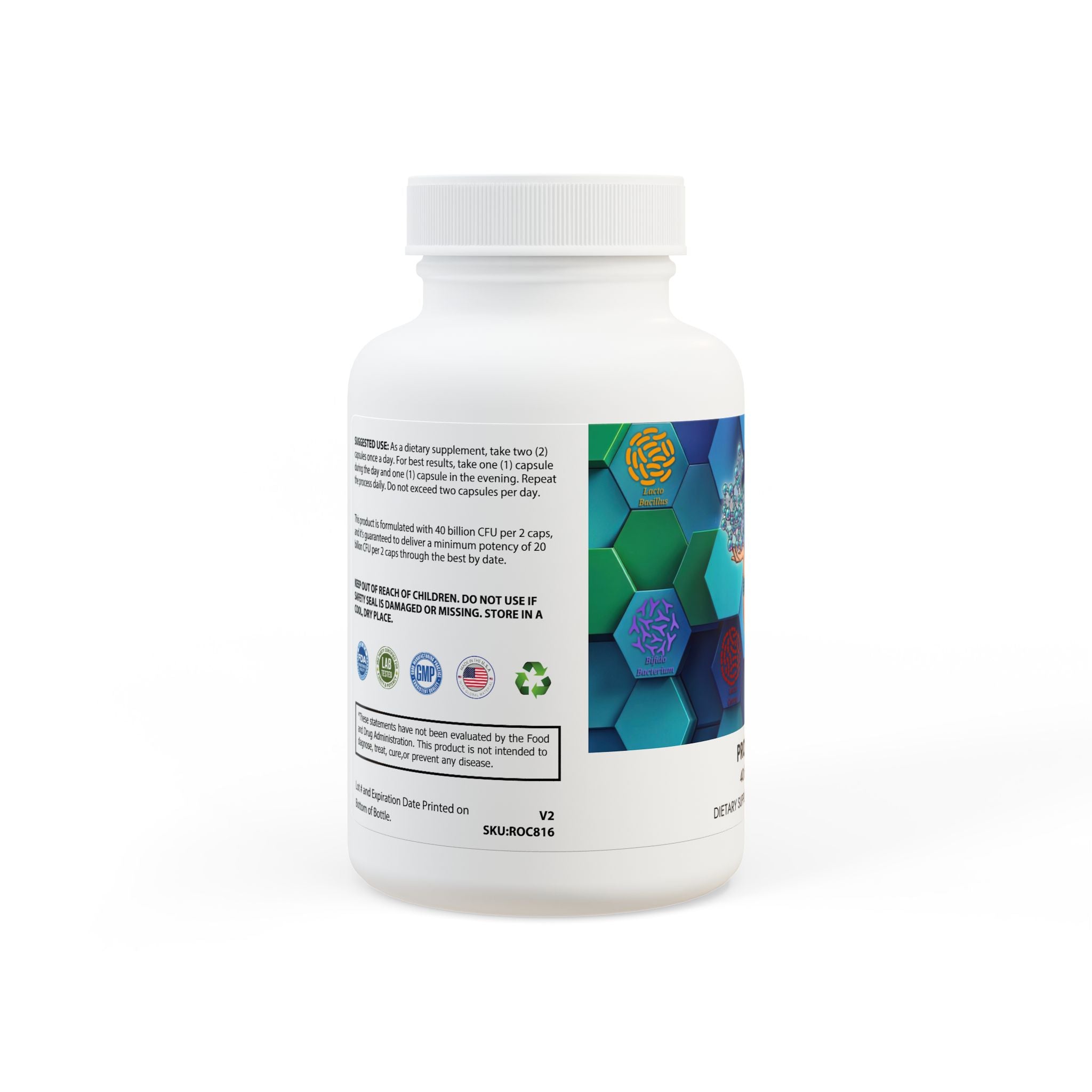 Probiotic Blend Supplement (60 Capsules)
