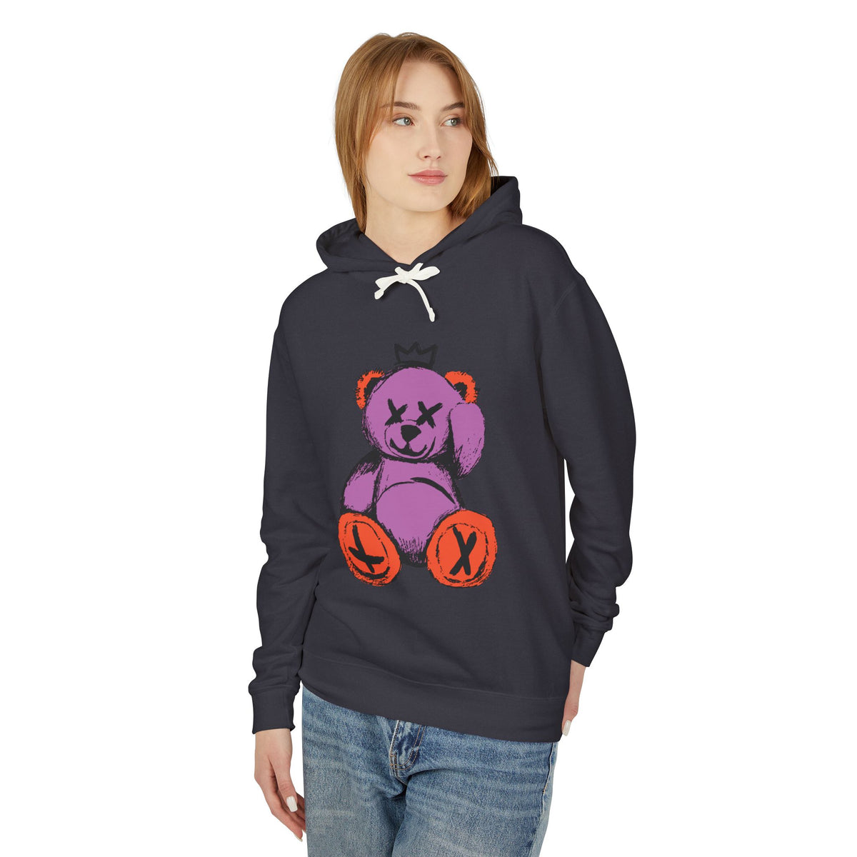 “Bearfully Blind” Punk Teddy Bear Halloween Hoodie