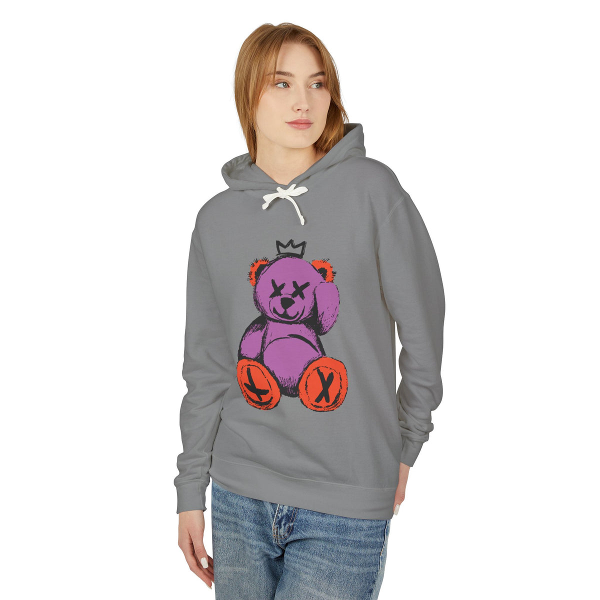 “Bearfully Blind” Punk Teddy Bear Halloween Hoodie