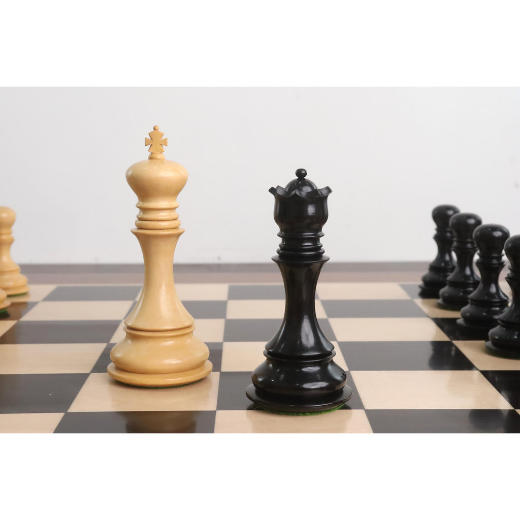 Combo of Goliath Series Luxury Staunton Chess Set - Pieces in Ebony Wood with Board and Box