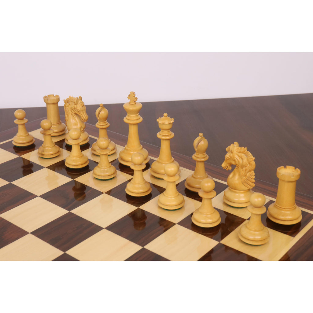 3.9" Heritage Series Staunton Chess Set (Chess Pieces Only) Rosewood & Boxwood