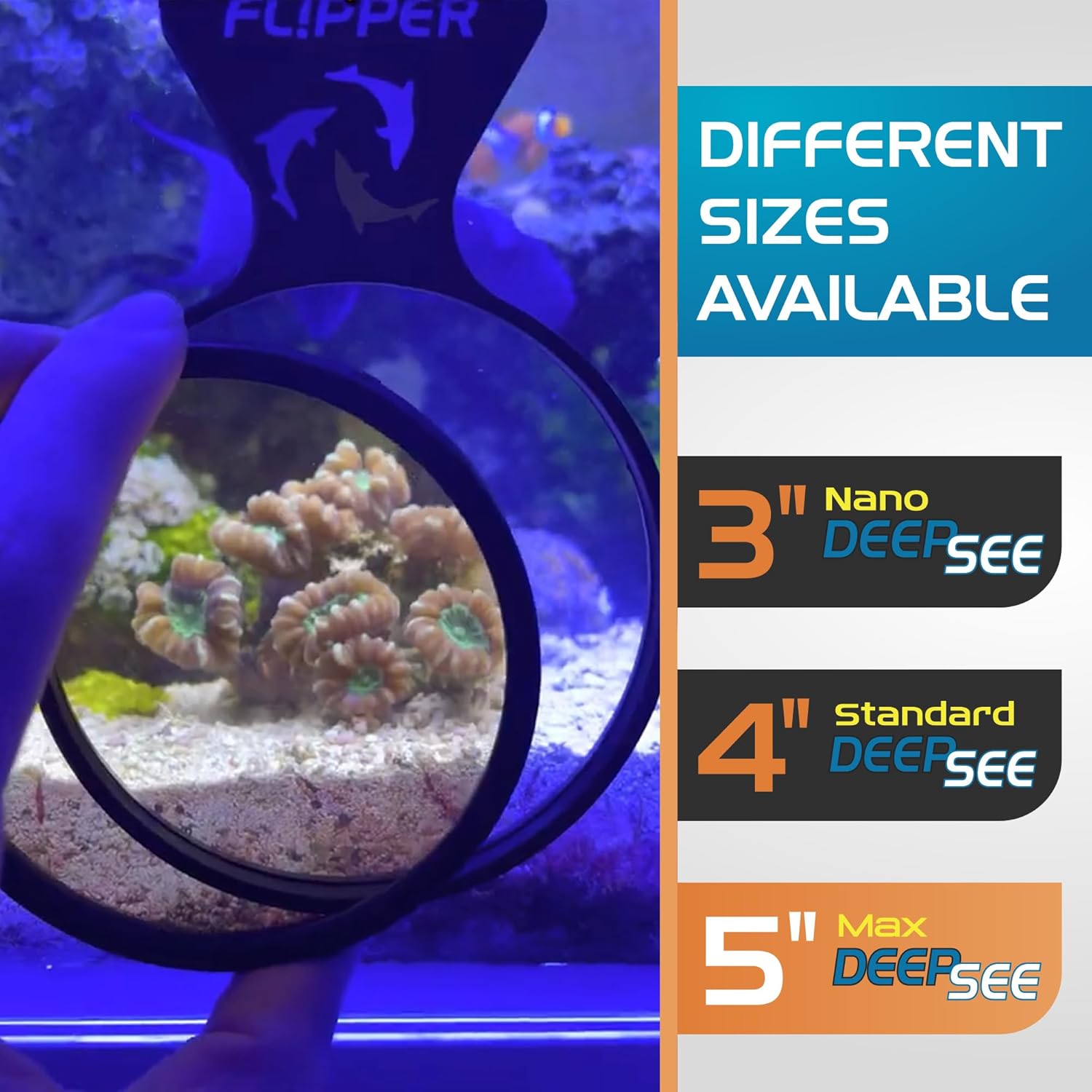 Flipper DeepSee Viewer Black Max 5" Orange Filter