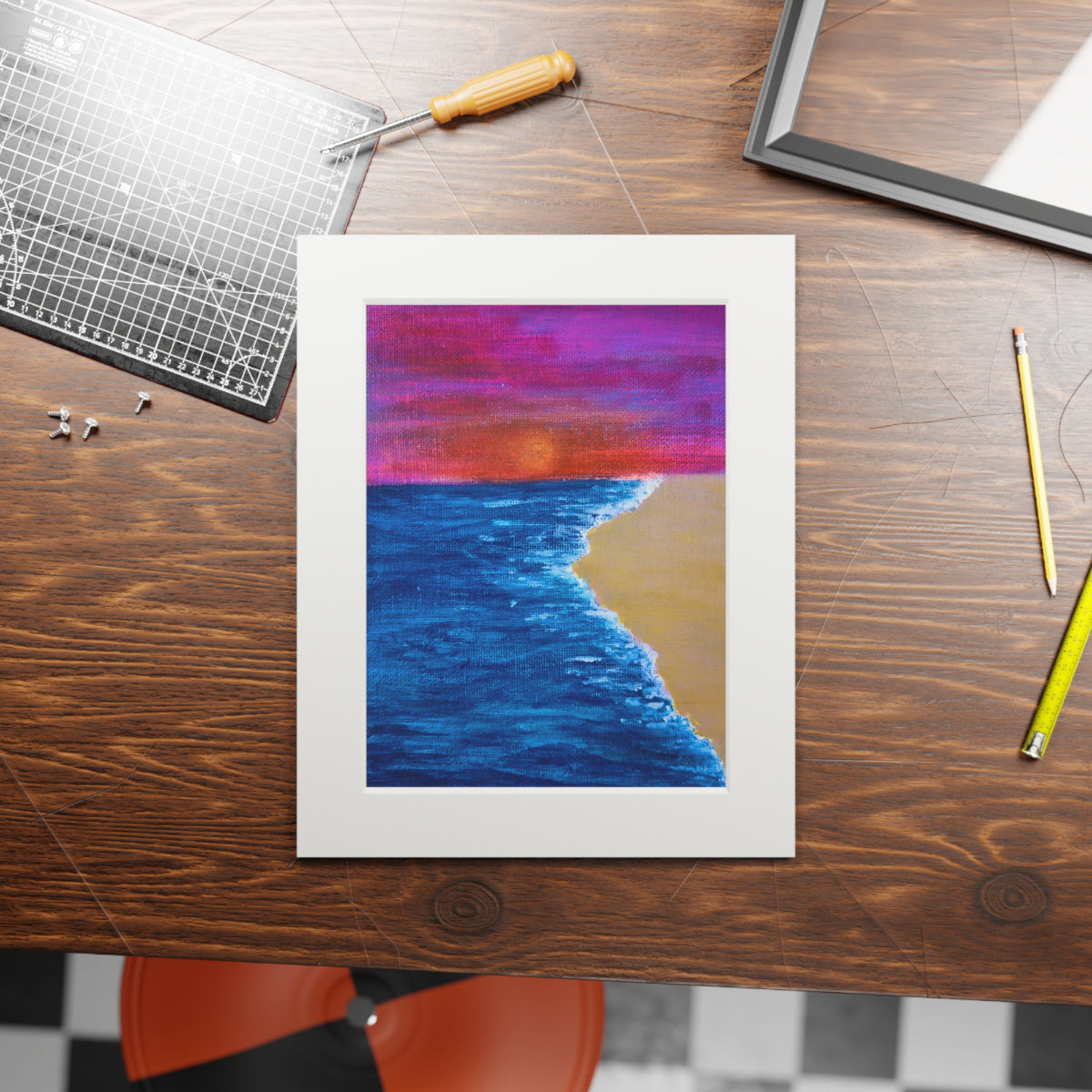 “Sand Stone” Passepartout Giclée Print