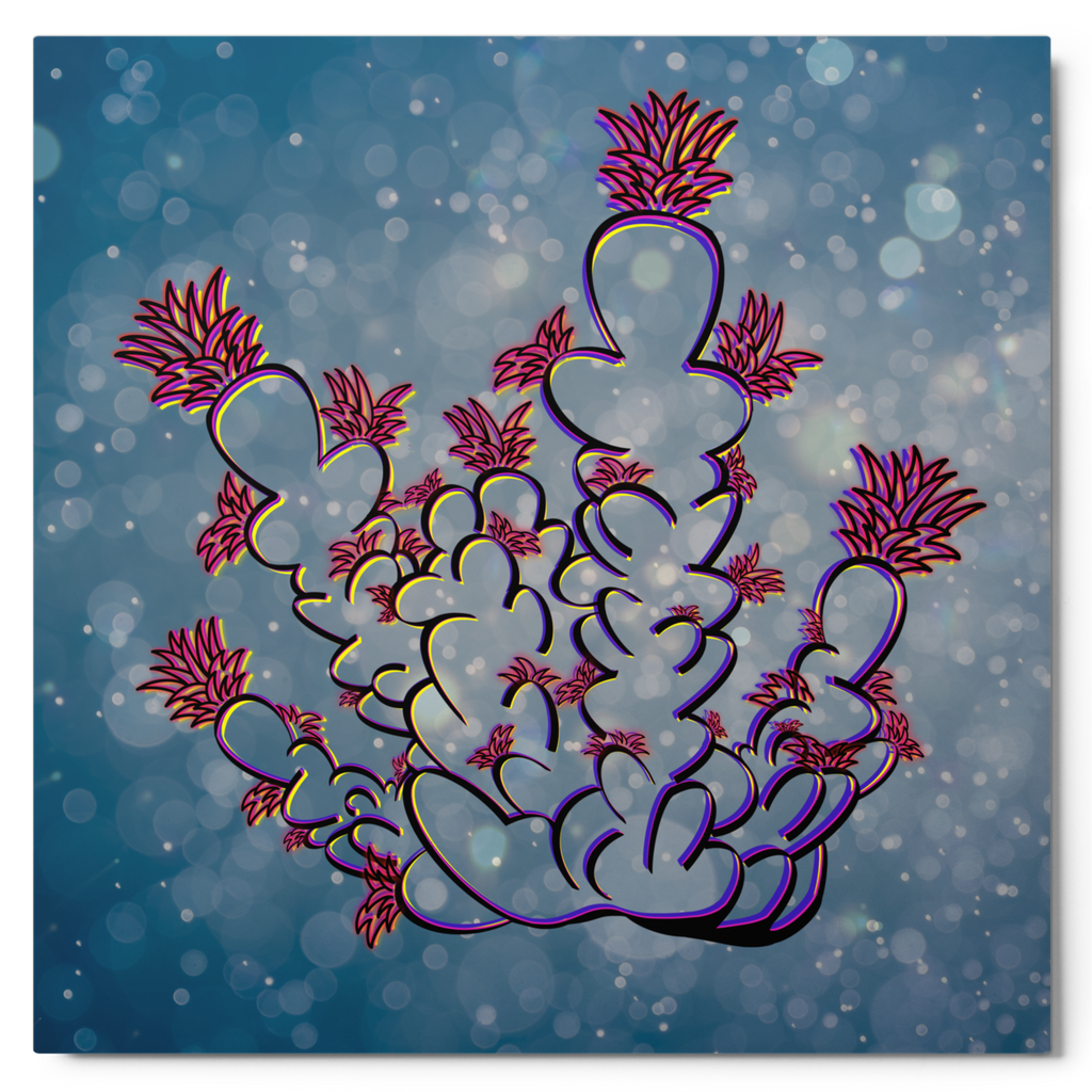 Holo Acropora Coral Metal Print