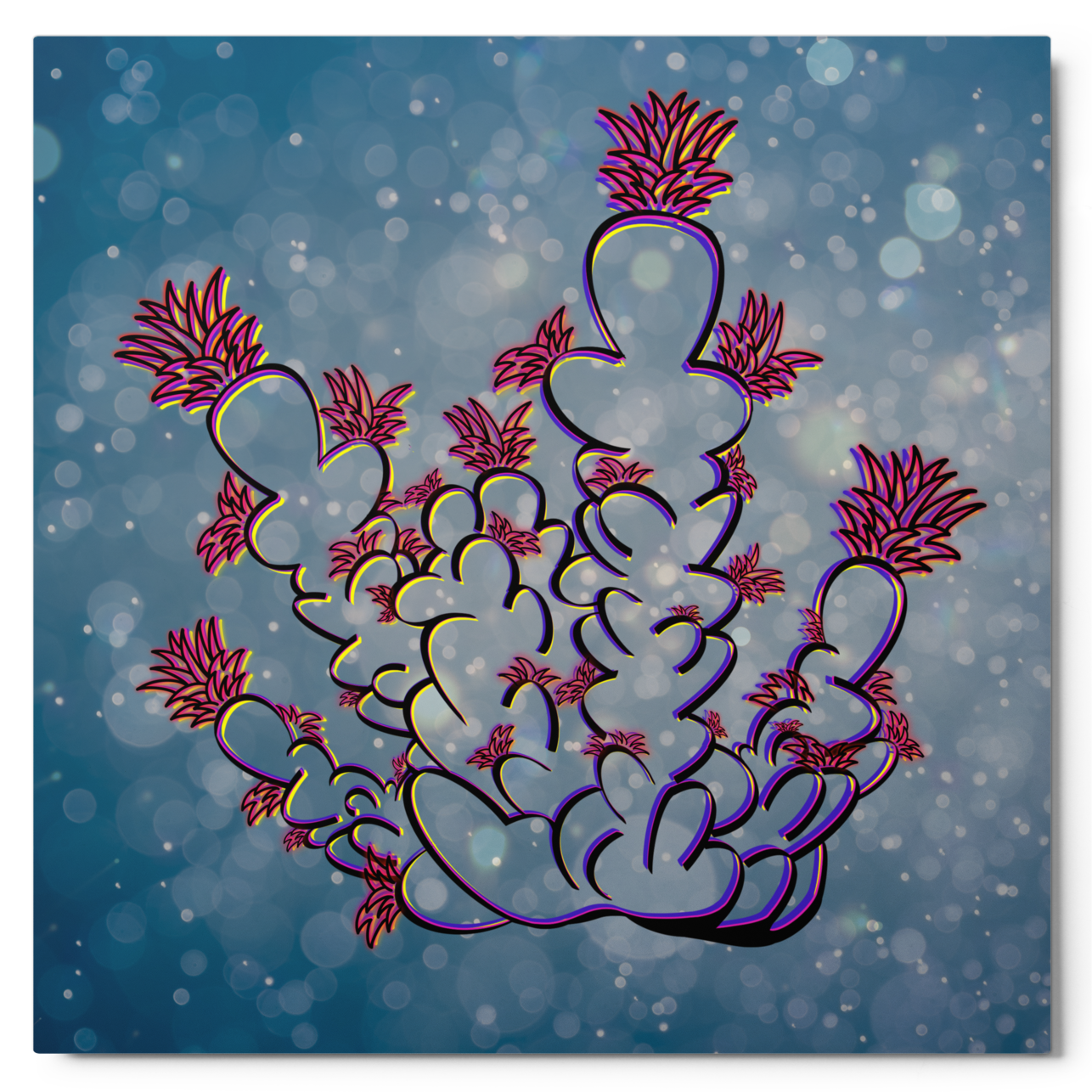 Holo Acropora Coral Metal Print