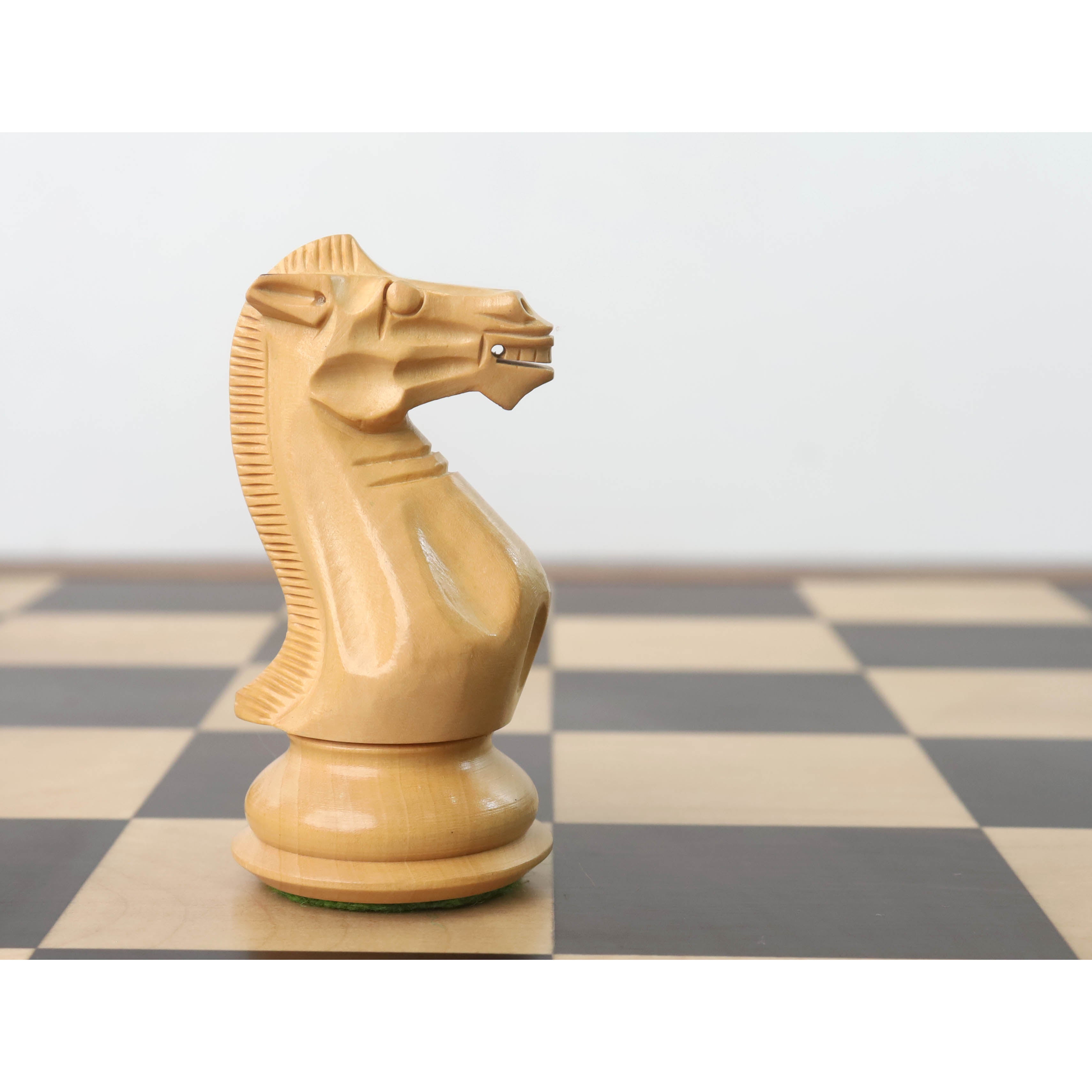 4.1" Ebonised Professional Staunton Weighted Chess Set (Chess Pieces Only) w/4 Queens