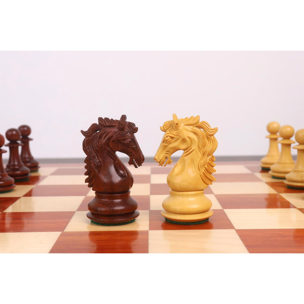 3.9" Heritage Series Staunton Chess Set (Chess Pieces Only) Bud Rosewood & Boxwood