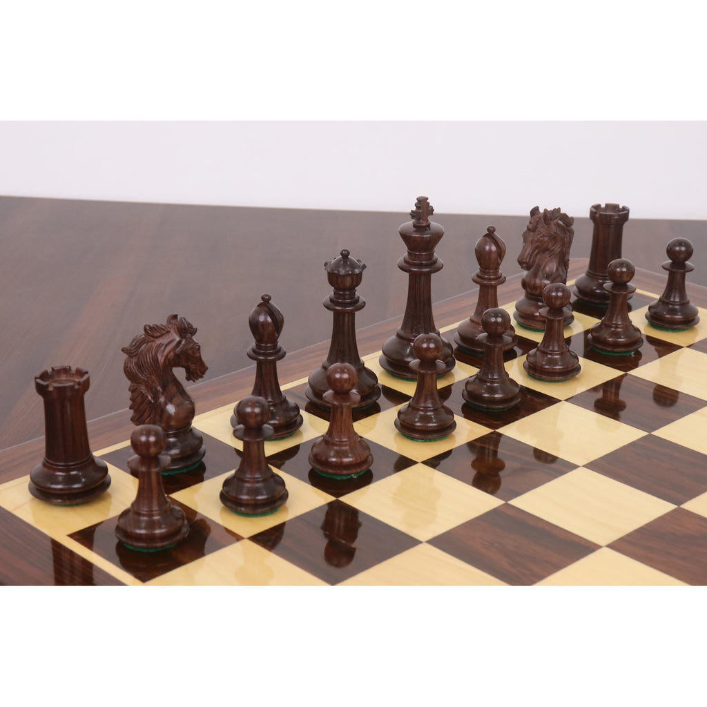 3.9" Heritage Series Staunton Chess Set (Chess Pieces Only) Rosewood & Boxwood