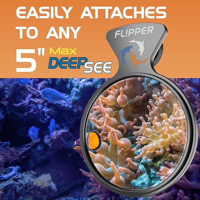 Flipper DeepSee Viewer Black Max 5" Orange Filter