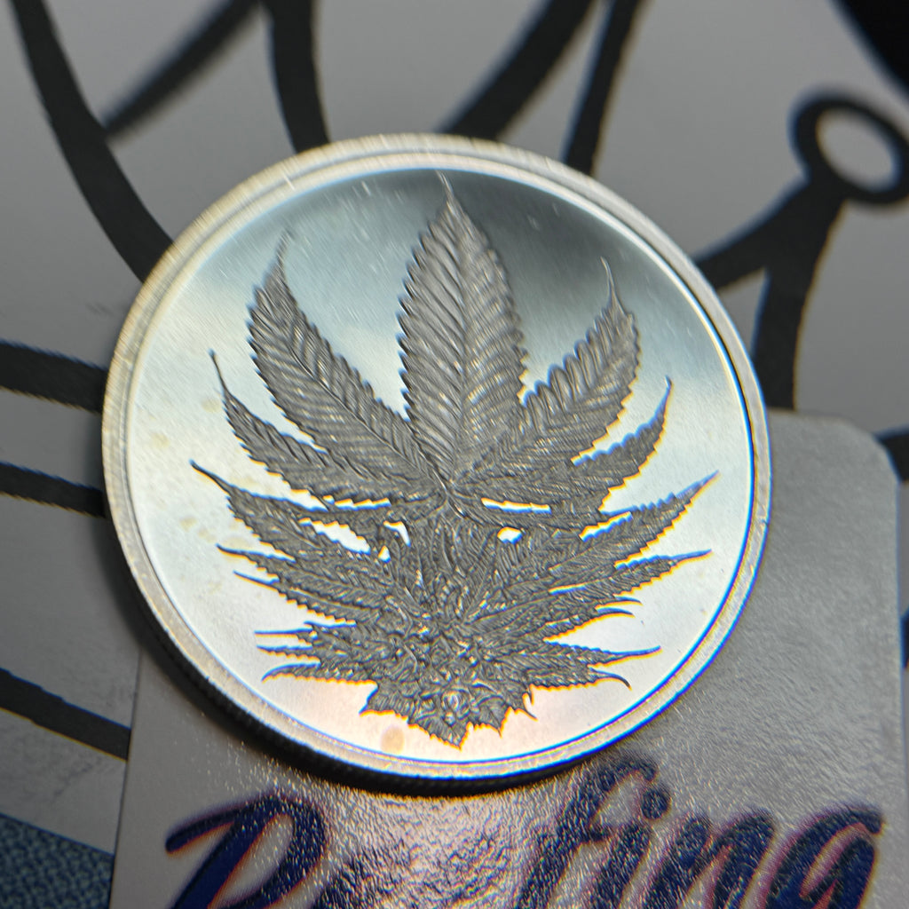 Bullion Silver Round • Celtic Cannabis Coin 🪙 .999 Silver Round Bullion