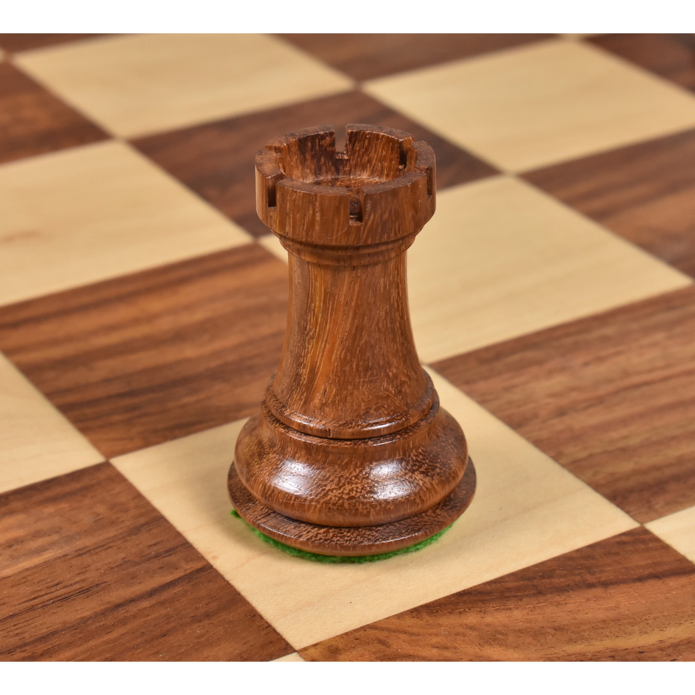 3.6" Golden Rosewood Professional Staunton Weighted Chess Set (Chess Pieces Only) w/4 Queens